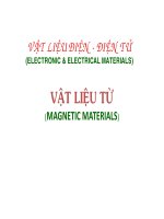 Bài giảng vật liệu điện – điện tử   chương 5  vật liệu từ