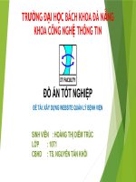 Xây dựng website quản lý bệnh viện 