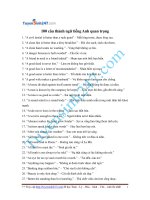 100 thành ngữ Tiếng Anh quan trọng