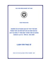 nghiên cứu sử dụng gạo xay thay thế ngô trong thức ăn hỗn hợp cho gà sinh sản isa   ja57 tại công ty tnhh một thành viên gà giống dabaco lạc vệ   tiên du   bắc ninh 