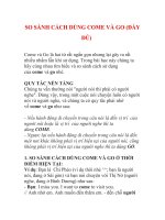 SO SÁNH CÁCH DÙNG COME VÀ GO (ĐẦY ĐỦ)