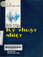 Ebook bài tập kỹ thuật nhiệt  phần 1