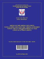 Khảo sát hệ thống máy phát năng lượng gió làm việc trong lưới điện với kỹ thuật tìm kiếm điểm cực đại công suất phát (MPPT)