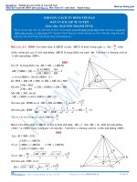 KỸ THUẬT CHUYỂN ĐIỂM GIẢI HÌNH KHÔNG GIAN THẦY NGUYỄN THANH TÙNG