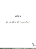 Bài giảng xác suất thống kê ứng dụng trong kinh tế xã hội   chương 6  xác suất và phân phối xác suất (phần 1)