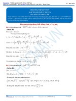 PHƯƠNG TRÌNH VÔ TỶ CHỨA NHIỀU CĂN THỨC PHẦN 2