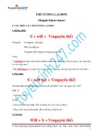 THÌ TƯƠNG LAI ĐƠN (Simple future tense)