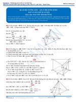 BÀI TẬP VỀ QUAN HỆ VUÔNG GÓC VÀ SONG SONG THẦY NGUYỄN THANH TÙNG