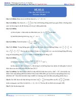 Đề số 11  đề thi thử thpt quốc gia 2016 môn toán, khóa pen i n3 thầy nguyễn bá tuấn 