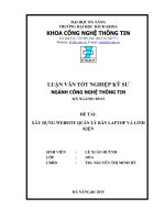 Xây dựng website quản lý bán laptop và linh kiện 