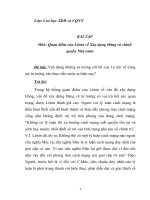 Bài tập Vận dụng những tư tưởng cốt lõi của lê nin về công tác tư tưởng vào thực tiễn nước ta hiện nay