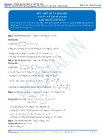 BÀI TẬP BẤT PHƯƠNG TRÌNH HỆ PHƯƠNG TRÌNH MŨ LOGA THẦY LÊ ANH TUẤN