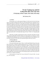 VÀI NÉT VỀ PHONG TỤC CƯỚI HỎI Ở NÔNG THÔN MIỀN NAM VIỆT NAM