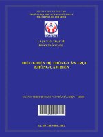 Điều khiển hệ thống cần trục không cảm biến
