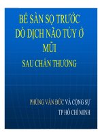 ài giảng bể sàn sọ trước dò dịch não tủy ở mũi sau chấn thương