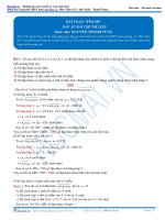 BÀI TOÁN TÌM SỐ GIẢI TOÁN XÁC SUẤT