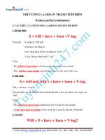 THÌ TƯƠNG LAI HOÀN THÀNH TIẾP DIỄN