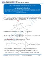 SÁNG TẠO BÀI TOÁN TỪ HÌNH HỌC PHẲNG THUẦN TÚY THẦY NGUYỄN THANH TÙNG