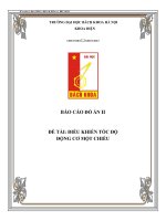 điều khiển tốc độ động cơ một chiều bằng phương pháp điều chế xung PWM dùng vi xử lí 8051