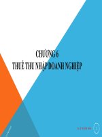Bài giảng môn học thuế   chương 6  thuế thu nhập doanh nghiệp