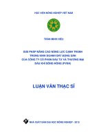 giải pháp nâng cao năng lực cạnh tranh trong kinh doanh bất động sản của công ty cổ phần đầu tư và thương mại dầu khí sông hồng (pvsh)