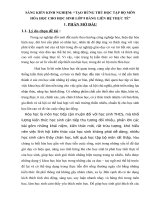 Sáng kiến kinh nghiệm tạo hứng thú học tập môn hóa học cho học sinh trung học cở sở 