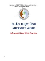 Phần thực hành micrsoft word