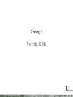 Bài giảng xác suất thống kê ứng dụng trong kinh tế xã hội   chương 2  thu thập dữ liệu