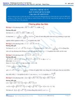 PHƯƠNG PHÁP ĐẠO HÀM GIẢI PT VÔ TỶ THẦY LÊ ANH TUẤN