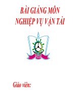 Bài giảng nghiệp vụ vận tải   chương i  khái niệm chung về vận tải bằng xe ô tô, quản lý nhà nước và chi tiêu kinh tế kỹ thuật