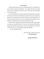 Giải pháp phát triển du lịch văn hóa tại một số làng chài trên vịnh hạ long sau hoạt động di dân lên bờ”(nghiên cứu trường hợp làng chài cửa vạn, vồng viêng)  