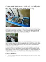 Chứng nhận nuôi tôm sinh thái, một cách tiếp cận mới với Chi trả dịch vụ môi trường rừng