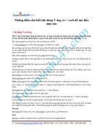 Những điều cần biết khi dùng Ving, to + verb để mở đầu một câu