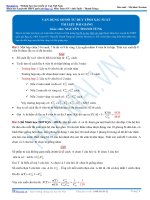 DÙNG SƠ ĐỒ TƯ DUY ĐỂ TÍNH XÁC SUẤT THẦY NGUYỄN THANH TÙNG