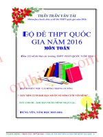 222 đề thi thử THPT quốc gia môn toán năm 2016 của các trường THPT trên toàn quốc