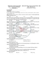 Đề hoá số 1 NAP 