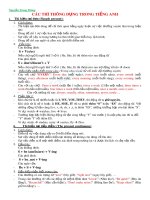 các thì thông dụng trong tiếng anh