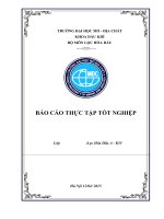 Báo cáo thực tập tại phòng thí nghiệm nhũ tương nhựa đường công ty cổ phần vật tư thiết bị giao thông transmeco
