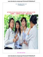 BI KIEP GIAI NHANH HOA HOC 12 ( AMIN AMINOAXIT PROTEIN) 2016