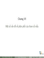 Bài giảng xác suất thống kê ứng dụng trong kinh tế xã hội   chương 7  một số vấn đề về phân phối của tham số mẫu