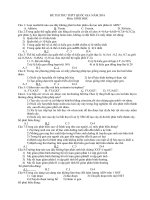 Đề thi thử THPTQG môn Sinh học
