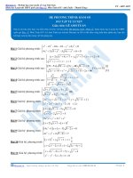 PHƯƠNG PHÁP GIẢI HỆ PT: HÀM SỐ (PHẦN 1)