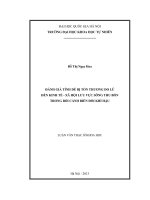ĐÁNH GIÁ TÍNH dễbịtổn THƯƠNG DO lũ đến KINH tế  xã hội lưu vực SÔNG THU bồn TRONG bối CẢNH BIẾN đổi KHÍ hậu luận văn th sĩ 