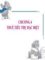 Bài giảng môn học thuế   chương 4 thuế tiêu thụ đặc biệt