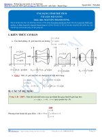 bài tập ứng dụng của tích phân tính thể tích