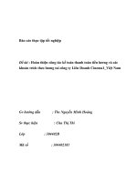 Hoàn thiện công tác kế toán thanh toán tiền lương và các khoản trích theo lương tai công ty liên doanh cinema 1 việt nam