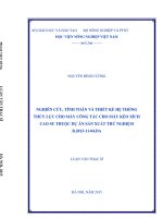nghiên cứu, tính toán và thiết kế hệ thống thủy lực cho máy công tác cho máy kéo xích cao su thuộc dự án sản xuất thử nghiệm b 2013 11 04 da 
