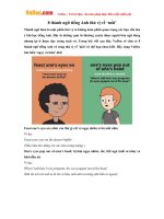 8 thanh ngu tieng anh thu vi ve mat