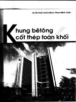 Khung bê tông cốt thép toàn khối (NXB khoa học kỹ thuật 2009)   lê bá huế  phan minh tuấn, 78 trang 