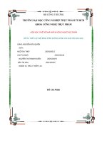 Tiểu luận Thiết lập mặt bằng phân xưởng chính của nhà máy rau quả